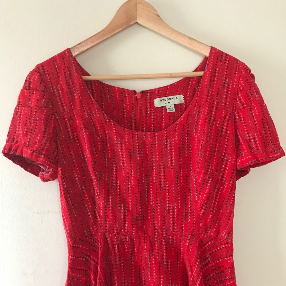 Red Fit & Flare Dress